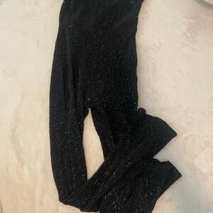 Black Sparkly no strap jumpsuit